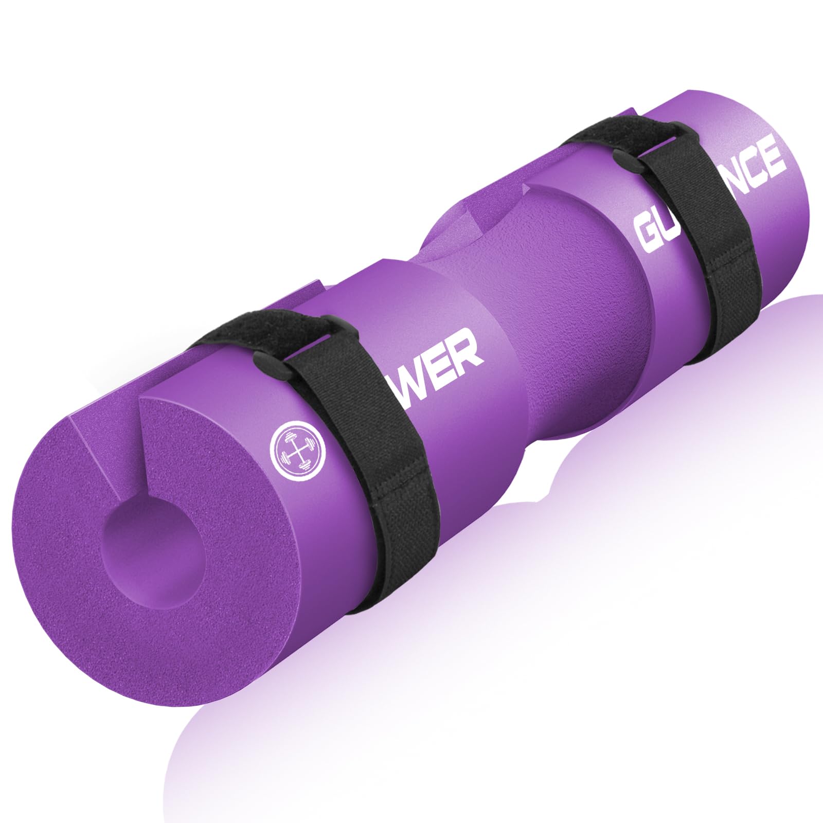 POWER GUIDANCE Barbell Squat Pad - Neck & Shoulder Protective Pad - Great for Squats, Lunges, Hip Thrusts, Weight Lifting & More - Fit Standard and Olympic Bars Perfectly Purple