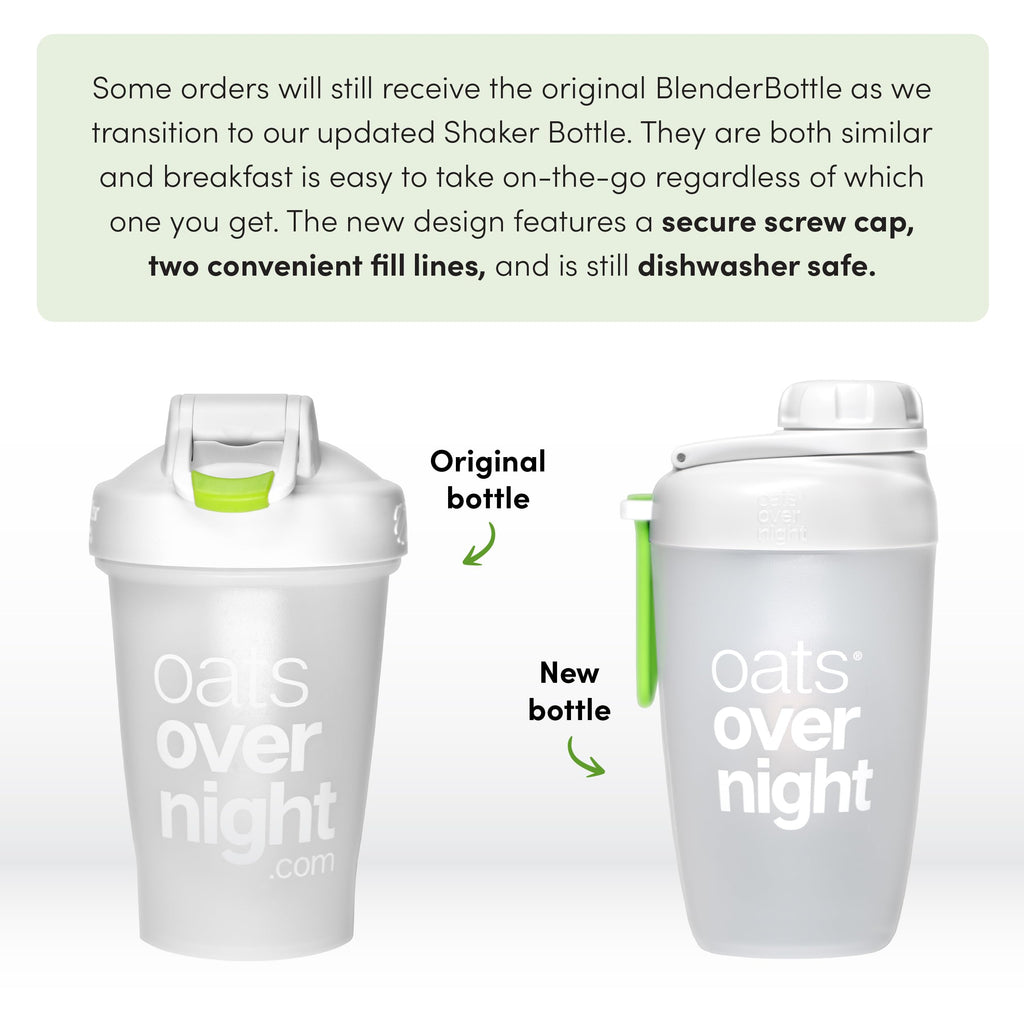Oats Overnight Ultimate Variety Pack - High Protein, 5g Fiber Breakfast Protein Shake, Gluten Free Oatmeal, Non GMO Oatmeal - Green Apple Cinnamon, Coconut Cream Pie & More (16 Pack + Shaker Bottle)