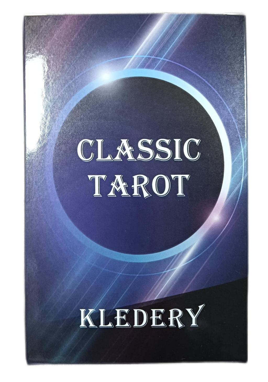 KLEDERY Tarot Cards for Beginners, Classic Tarot Deck with Meanings, Durable Cards with Guide Book, Black