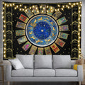 Tarot Tapestry Zodiac Tapestry Constellation Tapestry 60" X 40" Astrology Wall Hanging Party Decorations Home Decor For Bedroom Living Room Dorm (150 X 100cm)