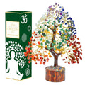 Crocon® The Original 7 Chakra Crystal Tree of Life, Birthday Gifts for Women & Men | Healing Crystals, House Office Decor Tree - Sister, Gifts for Mom, Her House Warming Gift | Women Unique Gift Idea