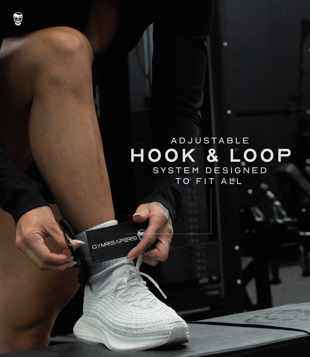 Gymreapers Ankle Strap (Single) For Cable Machine Kickbacks, Glute Workouts, Lower Body Exercises - Adjustable Leg Strap with Neoprene Padding (Mint, Single)