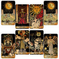 CRAFTERIAN Tarot Cards, 78-Card Deck, Original Tarot for Beginners & Experts with Guide Book, Gift Bag & Box, Fortune Telling Game, Adults, Black